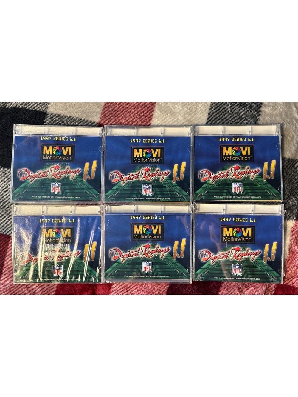 1997 NFL Motion Vision Digital Replays 1 Opened 5 New Sealed Vintage